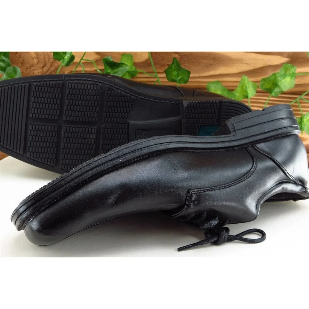 Soft Stags Shoes Sz‎ 9 W Black Derby Oxfords Leather Men Cole